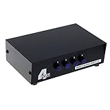 LEAGY 4 Port Video Audio AV Switch - 4 Eingang 1 Ausgang - 4 DVD an 1 TV - Standard RCA Stecker
