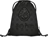 Baagl Turnbeutel für Jungen, Wasserdichte Schuhbeutel für Kinder, Schule und Kindergarten Sportbeutel für Junge, Sportrucksack, Gymsack (Harry Potter Hogwarts Schwarz)