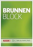 Brunnen 1052756 Briefblock / Schreibblock / Der Brunnen Block (A4, blanko, 50 Blatt, 70 g/m², 2-fach gelocht)