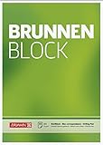 Brunnen 1052756 Briefblock / Schreibblock / Der Brunnen Block (A4, blanko, 50 Blatt, 70 g/m², 2-fach gelocht)