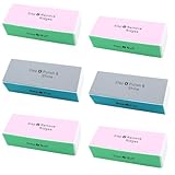 Nail Art Shiner Buffer,6 PCS Nagel Polierblock Block Sand Schleiffeile Maniküre Nagel Shiner Buffer Block mit 4 Seiten zum Formen Glätten und Polieren von Nägeln