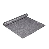 Relaxdays Malervlies, Abdeckvlies Rolle, 1 m x 10 m = 10m², rutschfest, wasserabweisend, 180g/m², Streichen, Umzug, grau, 1, 10032736