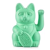 Donkey Products Winkekatze, Kunststoff, Mint, 15x10,5x9 cm