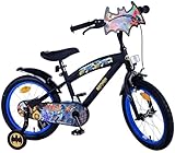 Volare Batman 16-Zoll Kinderfahrrad in Schwarz - Sicherheit, Komfort und Spaß in einem!