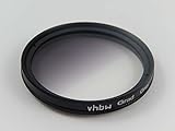 vhbw Universal Farb-Verlaufsfilter kompatibel mit Kamera Objektiven mit 58mm Filtergewinde - Gradationsfilter, Grau