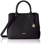 L.Credi Damen Maxima Henkeltasche, Schwarz (Schwarz), 11x24x28 cm