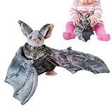 yakermur Plüschtier Fledermaus – 30 cm Plüsch, Halloween, Gothic, niedlich, dekorativ, Regal, Sammlung, Erwachsene, Schlafzimmer, Büro, Auto, Geschenk, Geburtstag, Spiel