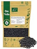 BIO Schwarzkümmel 900g Nigella Sativa Echter Schwarzkümmelsamen Schwarzkümmelkörner ganz aus Ägypten | Organic Bio-zertifiziert DE-ÖKO-039 | Black Cumin | OmVeda | Für Küche, Tee und Öl