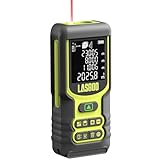 Laser Entfernungsmesser, LASGOO 60m Laser-Messgerät, Laser-Messwerkzeug mit Ft/In/M, LCD-Hintergrundbeleuchtung, Pythagoras-Modus, Fläche und Volumen, Batterie Inklusive