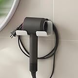 ATEWEITA Föhn Halterung ohne Bohren, Haartrocknerhalter Wandmontage zum Kleben, Föhnhalterung Bad Wandhalter für Haartrockner, Hair Dryer Holder Wall Mounted, Blow Dryer Holder (15*9CM) 1 Stück