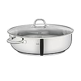 Fissler/Edelstahl-Bräter (8,8 L - Ø 38 cm) großer ovaler Schmortopf, mit Glas-Deckel, backofen-& spülmaschinengeeignet - Induktion