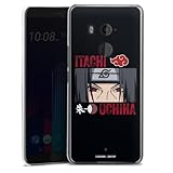 DeinDesign Hard Case kompatibel mit HTC U11 Plus Schutzhülle transparent Smartphone Handy Hülle Itachi Uchiha Naruto Shippuden Manga