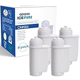 GOLDEN ICEPURE Wasserfilter Kaffeevollautomat für Siemens® Wasserfilter EQ Series, EQ3/EQ6/EQ9, EQ500, S700, Brita® Intenza 575491, Bosch® TCZ7003, TCZ7033, NSF-zertifizierter, 4 stück