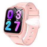 IOWODO Kinder Smartwatch 2025 | Uhr mit 4G Funktionen & SOS-Notruf | LBS+WLAN+GPS-Tracker | 800mAh 5-Tage Akku | wasserdicht IP67 | Schulmodus & Lernspiele | Für Kinder 5-12 Jahre