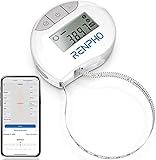 Smart Körperumfangmaßband, RENPHO Bluetooth Maßband zum Messen der Körperumfänge von Bizeps, Brust, Hüfte, Waden, Oberschenkel und Hals, Fitnessmaßband in CM Oder Zoll