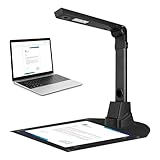 12MP Dokumentenkamerascanner, tragbarer Software-Scanner Maximale Erfassung A3 OCR-Erkennung 200 Sprachen Multi-Seiten-Scannen USB-Dokumenten-Visualisierer für Windows Arbeitsstudie