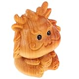 MUSISALY Holz Drache Anhänger Miniatur Holzschnitzerei Dragon Charm für Schmuck Basteln DIY Sternzeichen Charms Kleines Dekoratives Accessoire