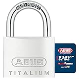 ABUS Vorhängeschloss Titalium 64TI/45 - Kellerschloss mit Schlosskörper aus Spezial-Aluminium - gehärteter Stahlbügel - ABUS-Sicherheitslevel 5