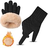 Kiiwah Winter Handschuhe für Herren und Damen, Thermo Handschuhe Touchscreen Winterhandschuhe Warme Handschuhe mit Fleecefutter Sporthandschuhe für Outdoor Fahrrad, Laufen, Wandern, Skifahren