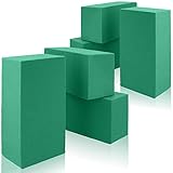 com-four® 6X Steckmasse für Blumengestecke - Steckschaum für Frischblumen - Steckschwamm zum Basteln für Hochzeit und Geburtstag (006 Stück - Frischblumen)