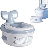 Jiimhte Training Toilet - Töpfchen Stuhl - Rutschfester Boden Tragbar Toilettensitz Für Mädchen Ab 6 Monate Bis 6 Jahre Kinder Haushalt Kindergarten Schule Nachtroutine Badezimmer