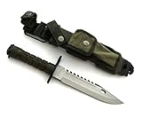 KOSxBO® U.S. Army M-9 Typ-3B - Messer 39 cm - Multipurpose M9 Militär Bajonett mit extrem Sägerücken - taktisches Kampfmesser - Jagdmesser - Outdoor - Freizeitmesser - USA Knife