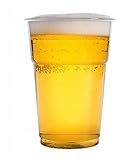 rg-vertrieb Bierbecher Trinkbecher Einweg 0,5L Ausschankbecher 500ml Plastikbecher klar (200 Stück)
