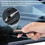 Safe Pro X Auto 2-in-1 Gurtschneider & Nothammer | Professioneller Fensterbrecher mit Testglas | Notfallhammer für PKW & Busse | TÜV-geprüftes & Wasserunfälle Sicherheitswerkzeug Set, Schwarz-1 Stück