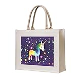 WBQLSL Strandtasche mit einem Pferd, Sternmuster, perfekt für Strand, Picknicks, Reisen und Freizeit am Pool