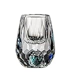 LSHMING Glas Sake Shochu Glas Bar Likör Doppelboden Glas Teetasse(Green)
