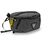Bauchtasche Gürteltasch für Maximalen Stauraum - Ultraleichte Sport Hüfttasche,Wasserdicht Nylon Fanny Pack für Outdoor Reisen Sport Wandern Joggen Hundespaziergänge (Schwarz)