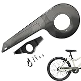 Jorzer Fahrradkette Guard Universal Bicycle Chain Guard Bike Chainring Guard für 32-36 Zähne Kinder Robus Bike-Ketten-Beschützer für Fahrradzubehör transparent Schwarz
