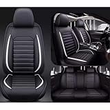 ZQYCD Full Set Auto Sitzbezüge Für Audi A3 S3 RS3 RS 3 8Y 8YA 8V 8P 8PA 8L 8LA Sportback 3-Door 5-Door, Wasserdichter Leder-Autositzbezug Verschleißfest Sitzschoner Universal Innenraum Zubehör