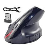 Ergonomische Maus – vertikale kabellose Maus | Ergonomische vertikale Maus | USB-Maus | Präziser Sensor, stabile Konnektivität, vertikale Maus, kabellos, für Laptop- und Desktop-Designer, ergonomisch,