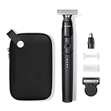 Xpert T Magnetisch Rasierer Herren Elektrisch mit Etui, Unisex Barttrimmer mit Nasenhaartrimmer, Verstellbarer Trimmaufsatz und 2 Körperaufsätzen, Körperhaartrimmer Intimrasierer Tasche Pack