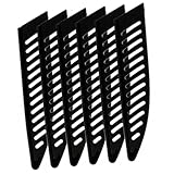 Cabilock 6st Messerset Obstmesser Allzweckmesser Fingerschutz Klarer Messerhalter Clip-schutz Corer Traubenschneider Messerschutz Cellophan Apfel Kräuseln Küchenchef Standard Gold Pp Black