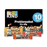 BE-KIND® Probierpaket, 10er Box mit 5 verschiedenen Geschmacksrichtungen, 10 x 40g Riegel