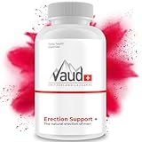 VAUD Natürliches Potenzmittel für Mann - L Arginin Kapseln hochdosiert - 100 Stück - Laborgeprüft - Booster für verbesserte Leistung und Ausdauer - Vegan - Hergestellt in der Schweiz