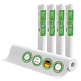 Veluxis® Vliestapete 10,05 m x 0,53 m - (Rauhfaser, 4er-Set) - überstreichbar, atmungsaktiv & hochwertig - Wandtapete Made in Germany