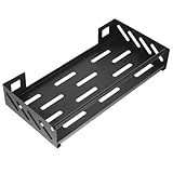 Ciieeo 1 Satz Regal Gestell Organisation Wohnaccessoire Gewürzhalter küchenaufbewahrungen küche aufbewahrung Organizer-Rack Wandmontierter Gewürzorganisator Nagelfreier Kleber Black