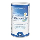 Dr Jacob's Basenpulver plus I Kalium Calcium Magnesium Zink I Vitamin C D B1 I Mineralstoffe als Citrat und Laktat I für Muskeln, Knochen, Herz und Blutdruck* I 300 g Basen-Pulver vegan