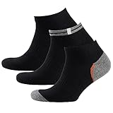 Nur Der 3er Pack Sport Sneaker Socken Herren, schwarz, 46