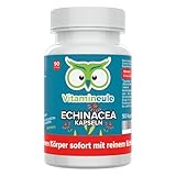 Echinacea Kapseln - hochdosiert - 300 mg Echinacea-Wurzelextrakt (10:1) - Qualität aus Deutschland - Extrakt ohne Zusätze - vegan - laborgeprüft - für Immunsystem & Abwehrkräfte - Vitamineule®