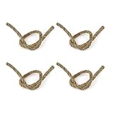 Outdoor Zündstahl, ZIJANG Feuerstarter, Zündstahl mit Holzgriff für Einen Angenehmen Halt, Gewachstes Wasserdichtes Seil und Aluminiumrohr mit Schnellzündung, für Outdoor-Camping (Hanfseil)