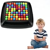 Lovehomily Regenbogenball-Matching-Spielzeug, buntes, lustiges Puzzle, Schachbrettspiel, intelligentes Denkspiel, Regenbogenball-Eliminierungsspiel, Partyspiel for Kinder und Erwachsene