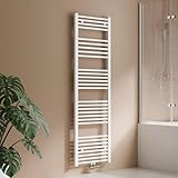 S'AFIELINA Badheizkörper 1600x500 mm Handtuchheizkörper Mittelanschluss Handtuchwärmer Heizkörper für bad 654 Watt, Weiß