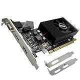 QTHREE GT 730 Grafikkarte, 4GB DDR3 128 Bits, Dual HDMI, VGA, Low Profile, Computer GPU, Desktop Graphics Card for PC, DirectX 11