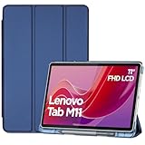 ProCase Hülle für 11' Lenovo Tab M11 2024 mit Stifhalter, Ultra-Dünn & Leicht Smart Case Cover- Navy