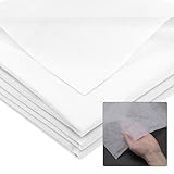 Bügelvlies Stoff 300 x 100 cm, 50g/m² Vlieseline zum Aufbügeln, Bügeleinlage Weiß, Vliesstoff Einlagestoff Leichtes Einlagestoff zum Aufbügeln für Nähhandwerk Basteln Heimwerken Stickereien