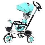 Gute Qualität Kinderwagen Buggys Klapp Kinder Dreirad 1-3-6 Jahre alt Fahrrad Kinderwagen Kinderwagen Slip Baby Artefakt Baby Standardkinderwagen (Color : Blue)